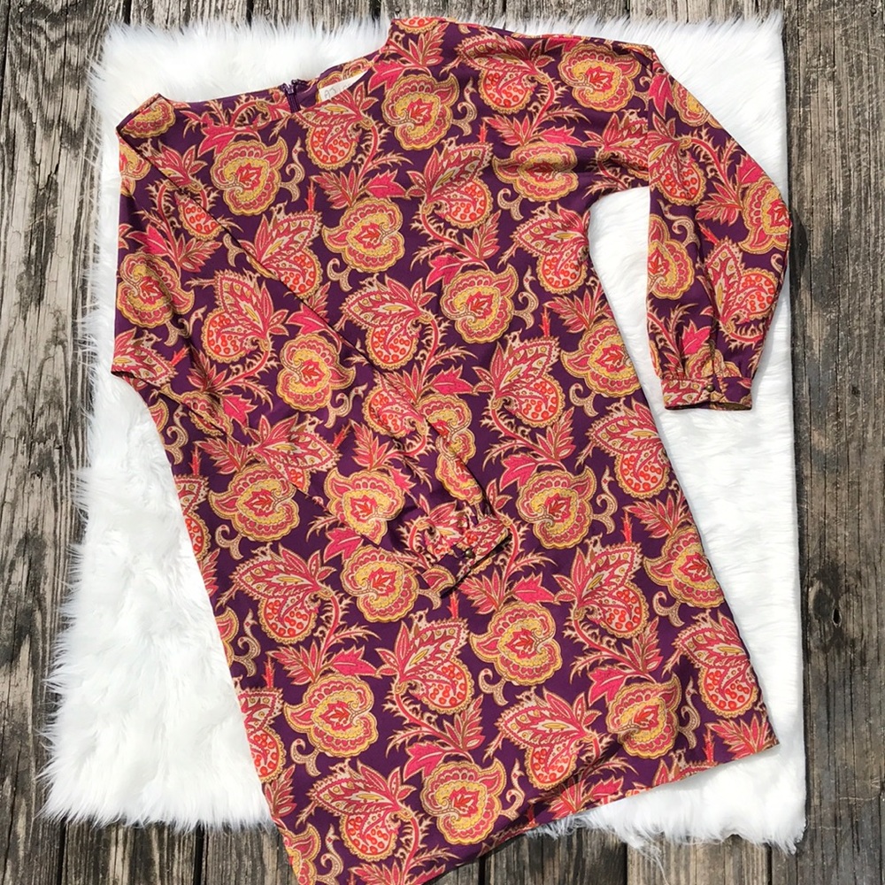 Ann Taylor Loft paisley tunic mini dress